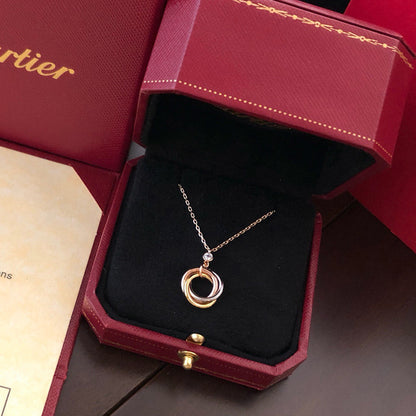 [Luna Brilliance] TRINITY  NECKLACE 1 DIAMOND