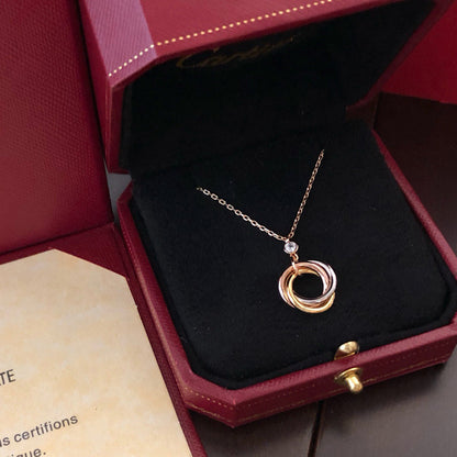 [Luna Brilliance] TRINITY  NECKLACE 1 DIAMOND
