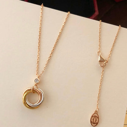 [Luna Brilliance] TRINITY  NECKLACE 1 DIAMOND