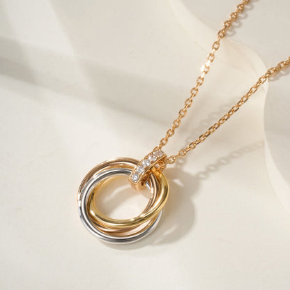 [Luna Brilliance] TRINITY MEDIUM  DIAMONDS NECKLACE