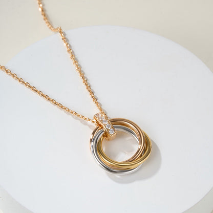 [Luna Brilliance] TRINITY MEDIUM  DIAMONDS NECKLACE
