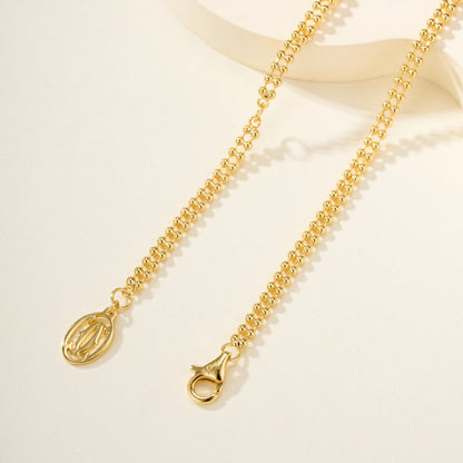 [Luna Brilliance] TRINITY LARGE FULL DIAMOND  NECKLACE