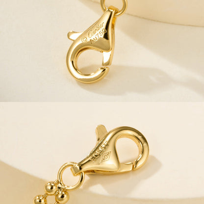 [Luna Brilliance] TRINITY LARGE FULL DIAMOND  NECKLACE