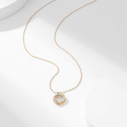 [Luna Brilliance] TRINITY SMALL NECKLACE