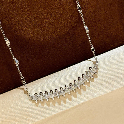 [Luna Brilliance] CLASH  SMALL FULL DIAMOND NECKLACE