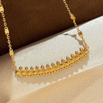 [Luna Brilliance] CLASH  SMALL FULL DIAMOND NECKLACE