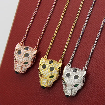 [Luna Brilliance] PANTHERE FULL DIAMOND NECKLACE