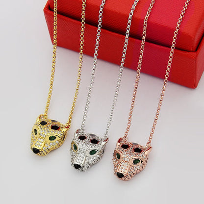 [Luna Brilliance] PANTHERE FULL DIAMOND NECKLACE