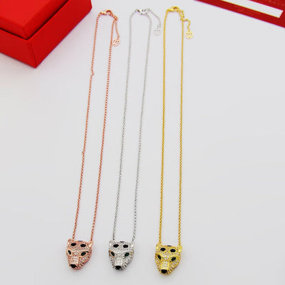 [Luna Brilliance] PANTHERE FULL DIAMOND NECKLACE