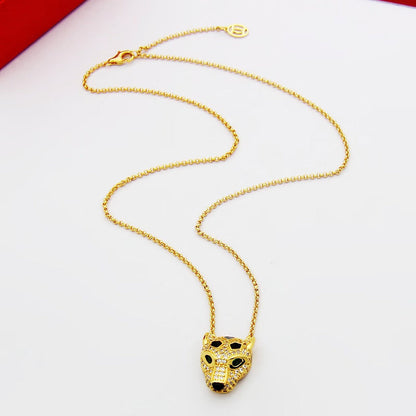 [Luna Brilliance] PANTHERE FULL DIAMOND NECKLACE