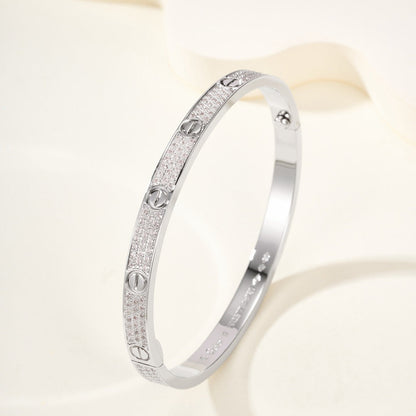 [Luna Brilliance] LOVE BRACELET 4.8MM DIAMOND-PAVED