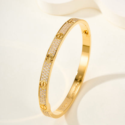 [Luna Brilliance] LOVE BRACELET 4.8MM DIAMOND-PAVED