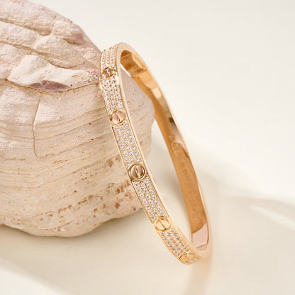 [Luna Brilliance] LOVE BRACELET 4.8MM DIAMOND-PAVED