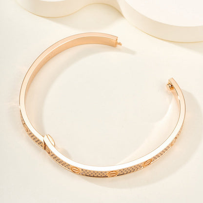[Luna Brilliance] LOVE BRACELET 4.8MM DIAMOND-PAVED