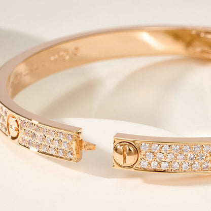 [Luna Brilliance] LOVE BRACELET 4.8MM DIAMOND-PAVED