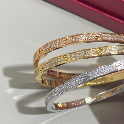 [Luna Brilliance] LOVE BRACELET 3.65MM DIAMOND-PAVED