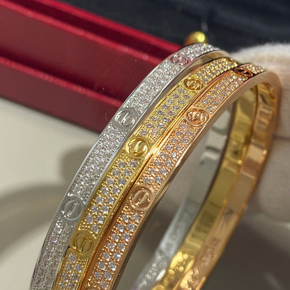 [Luna Brilliance] LOVE BRACELET 3.65MM DIAMOND-PAVED