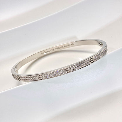 [Luna Brilliance] LOVE BRACELET 3.65MM DIAMOND-PAVED