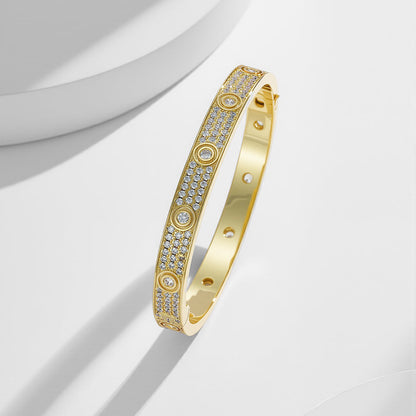 [Luna Brilliance] LOVE BRACELET 6.1MM DIAMOND-PAVED 10 BIG DIAMONDS
