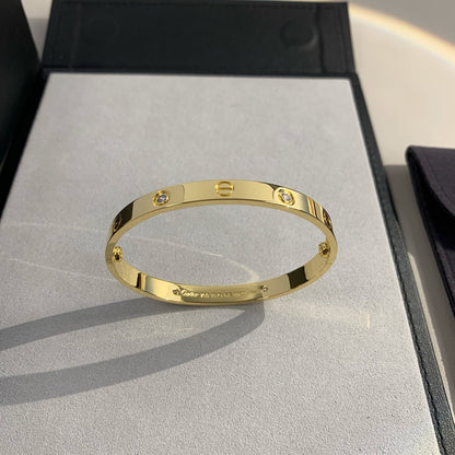 [Luna Brilliance] LOVE BRACELET 6.1MM 4 DIAMONDS