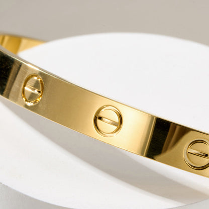 [Luna Brilliance] LOVE BRACELET 6.1MM OPEN CUFF