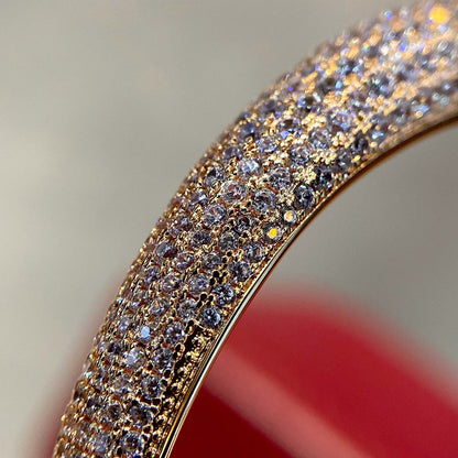 [Luna Brilliance] PANTHERE HALF DIAMOND OPEN BRACELET