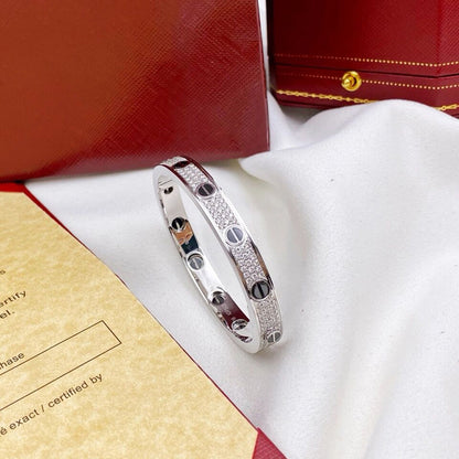 [Luna Brilliance] LOVE BRACELET 6.1MM DIAMOND-PAVED CERAMIC