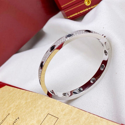 [Luna Brilliance] LOVE BRACELET 6.1MM DIAMOND-PAVED CERAMIC