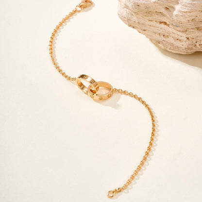 [Luna Brilliance] LOVE BRACELET DOUBLE RING
