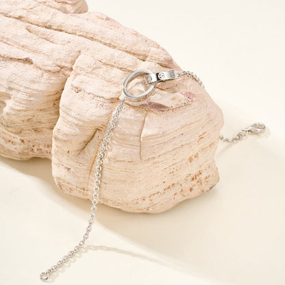 [Luna Brilliance] LOVE BRACELET DOUBLE RING