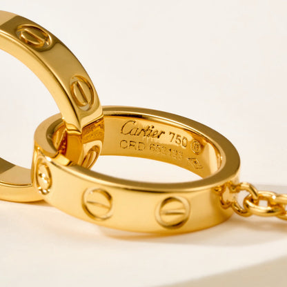 [Luna Brilliance] LOVE BRACELET DOUBLE RING