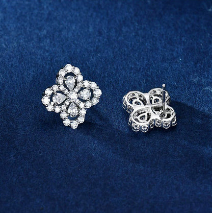 [Luna Brilliance]LOOP EARRINGS FULL MOTIF DIAMOND 16MM