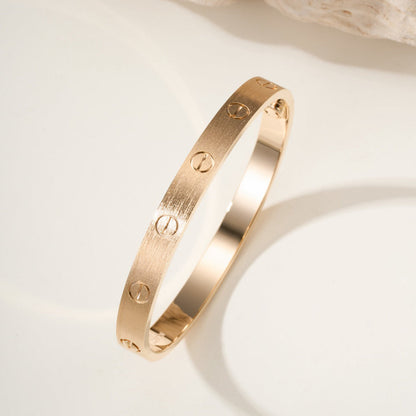 [Luna Brilliance] LOVE BRACELET 6.1MM BRUSHED
