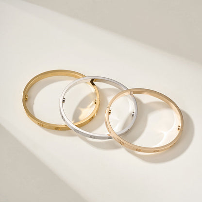 [Luna Brilliance] LOVE BRACELET 6.1MM BRUSHED