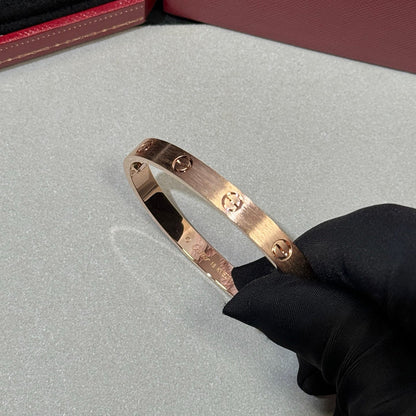 [Luna Brilliance] LOVE BRACELET 6.1MM BRUSHED