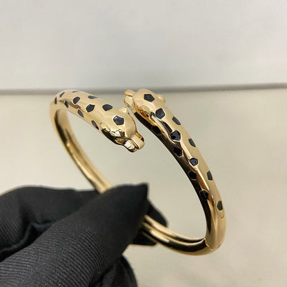 [Luna Brilliance] PANTHERE DOUBLE HEADED OPEN BRACELET