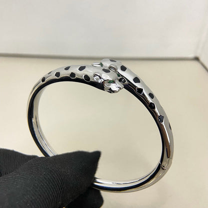 [Luna Brilliance] PANTHERE DOUBLE HEADED OPEN BRACELET