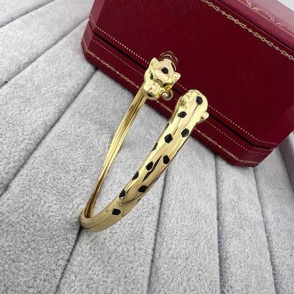 [Luna Brilliance] PANTHERE DOUBLE HEADED OPEN BRACELET