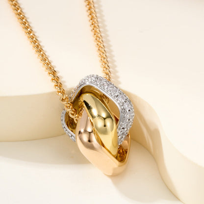 [Luna Brilliance] TRINITY CUSHION NECKLACE COLLECTION