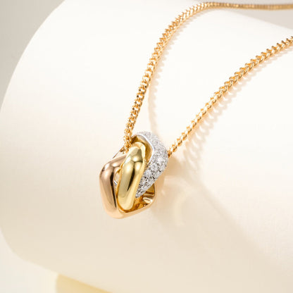 [Luna Brilliance] TRINITY CUSHION NECKLACE COLLECTION