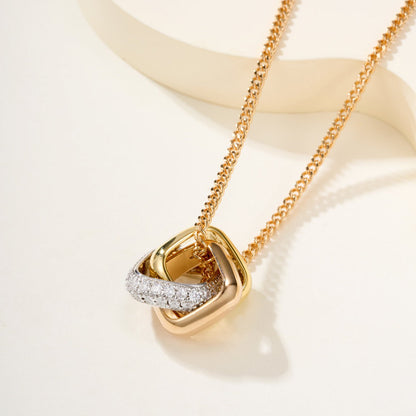 [Luna Brilliance] TRINITY CUSHION NECKLACE COLLECTION