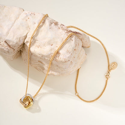 [Luna Brilliance] TRINITY CUSHION NECKLACE COLLECTION