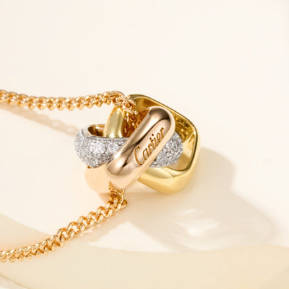 [Luna Brilliance] TRINITY CUSHION NECKLACE COLLECTION