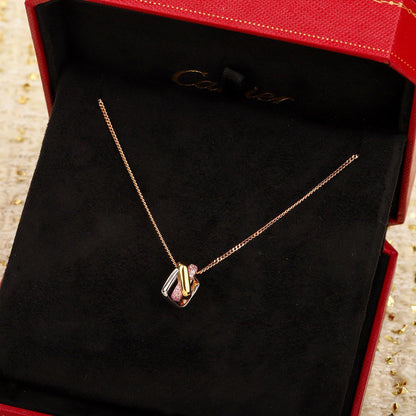 [Luna Brilliance] TRINITY CUSHION NECKLACE COLLECTION