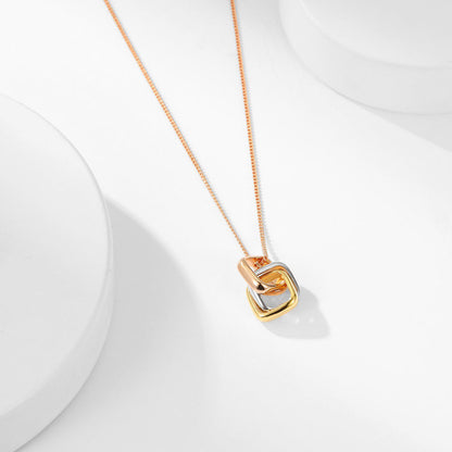 [Luna Brilliance] TRINITY CUSHION NECKLACE COLLECTION