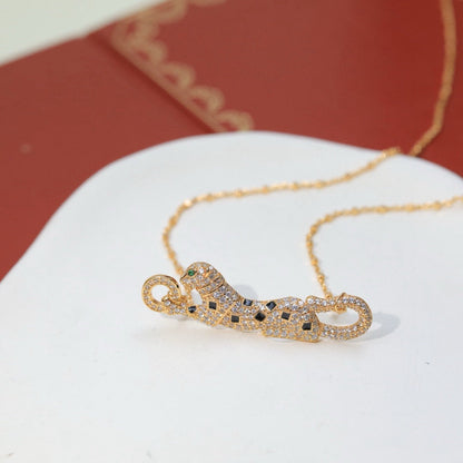 [Luna Brilliance] PANTHERE PAVED DIAMOND NECKLACE