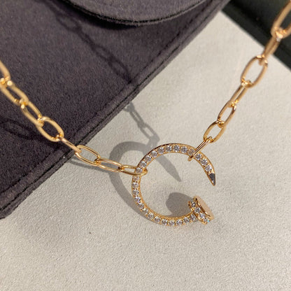 [Luna Brilliance] JUSTE NECKLACE FULL DIAMONDS