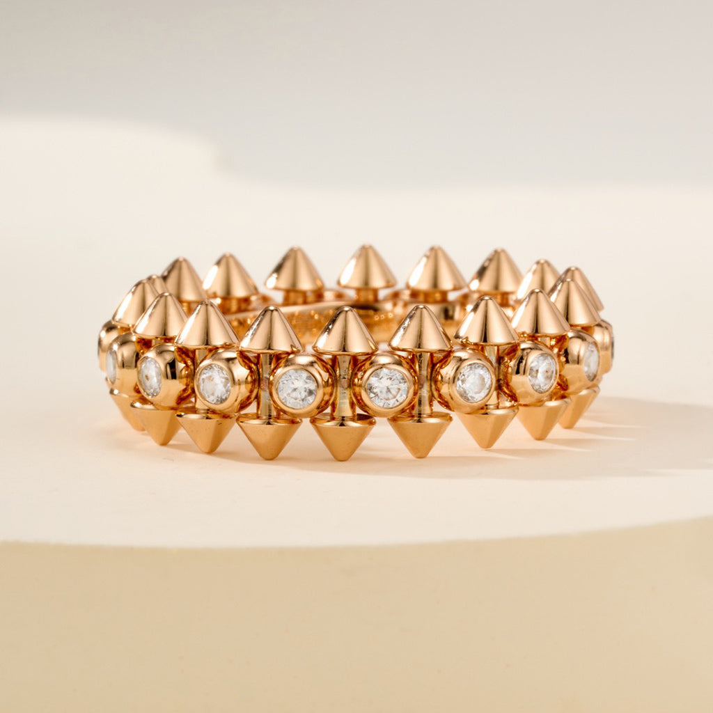 [Luna Brilliance] CLASH 6.8MM DIAMOND MEDIUM RING