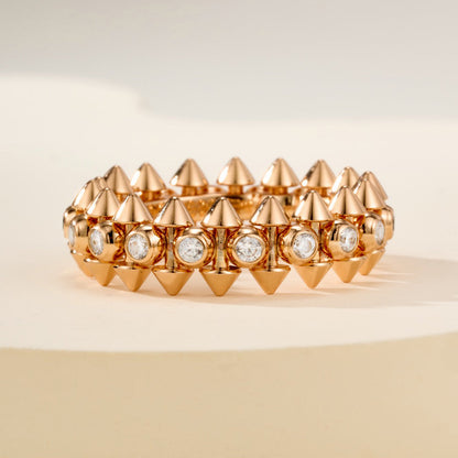 [Luna Brilliance] CLASH 6.8MM DIAMOND MEDIUM RING