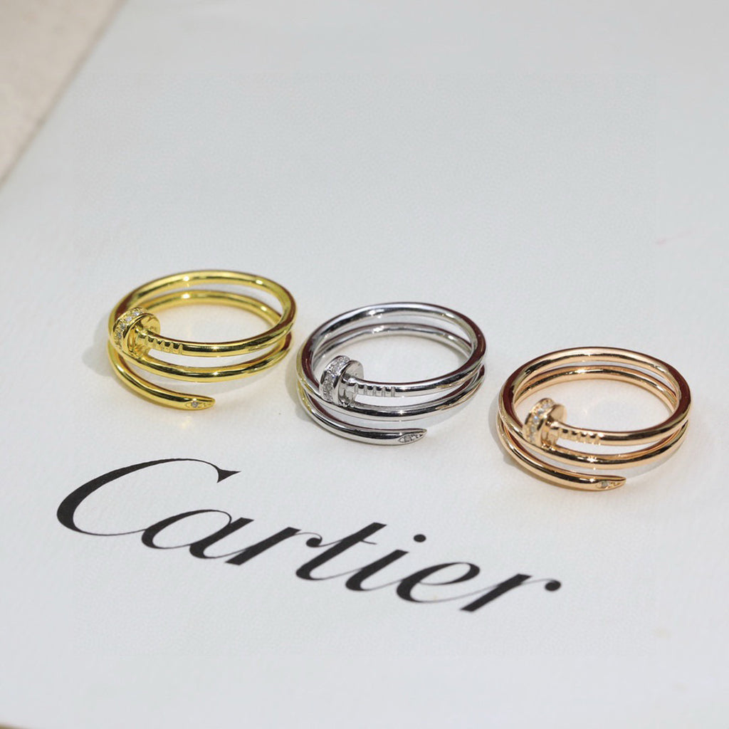 [Luna Brilliance] JUSTE RING 4.8MM HALF DIAMOND